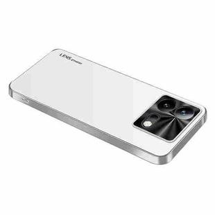 For vivo iQOO Neo8 Pro AG Frosted Electroplating Acrylic Phone Case(Silver White)