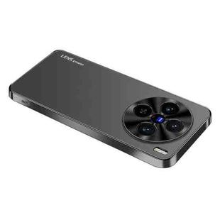 For vivo X100 Pro AG Frosted Electroplating Acrylic Phone Case(Black)