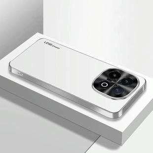For vivo iQOO 13 AG Frosted Electroplating Acrylic Phone Case(Silver White)