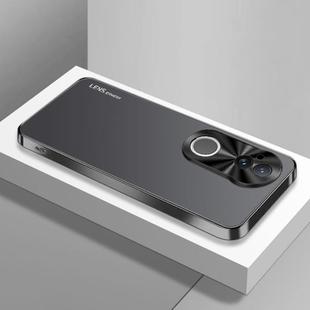 For vivo S20 AG Frosted Electroplating Acrylic Phone Case(Black)