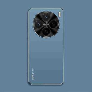 For vivo X200s AG Frosted Electroplating Acrylic Phone Case(Navy Blue)