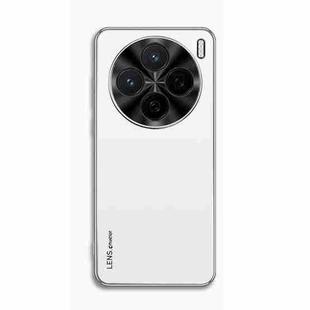 For vivo X200s AG Frosted Electroplating Acrylic Phone Case(Silver White)
