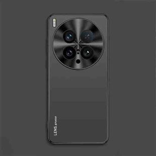 For vivo X200 Ultra AG Frosted Electroplating Acrylic Phone Case(Black)