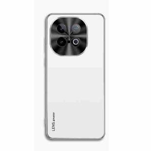 For vivo Y300 GT AG Frosted Electroplating Acrylic Phone Case(Silver White)