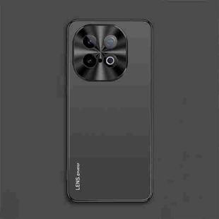 For vivo iQOO Z10 Turbo AG Frosted Electroplating Acrylic Phone Case(Black)