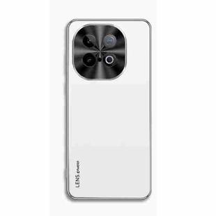 For vivo iQOO Z10 Turbo AG Frosted Electroplating Acrylic Phone Case(Silver White)