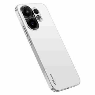 For vivo S30 AG Frosted Electroplating Acrylic Phone Case(Silver White)