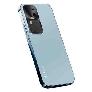 For vivo V30 Pro AG Frosted Electroplating Acrylic Phone Case(Sierra Blue)
