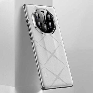 For Huawei Mate 40 RS Porsche Design Plain Leather PC Phone Case(White)