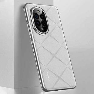 For Huawei nova 13 Pro Plain Leather PC Phone Case(White)