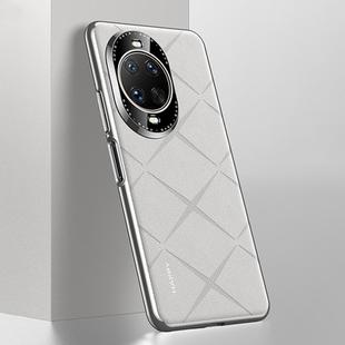 For Huawei nova 14 Ultra Plain Leather PC Phone Case(White)