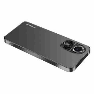 For Huawei nova 9 Pro AG Frosted Electroplating Acrylic Phone Case(Black)