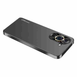 For Huawei nova 10 AG Frosted Electroplating Acrylic Phone Case(Black)