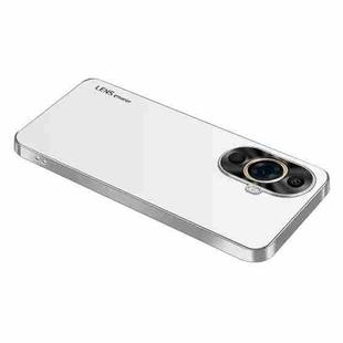 For Huawei nova 11 Pro / 11 Ultra AG Frosted Electroplating Acrylic Phone Case(Silver White)