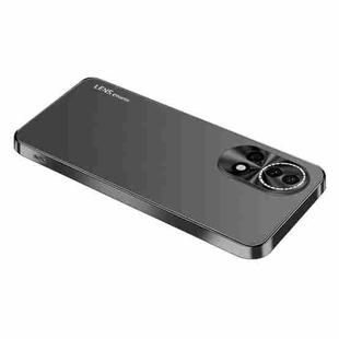 For Huawei nova 12 Pro AG Frosted Electroplating Acrylic Phone Case(Black)