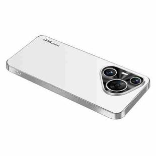 For Huawei Pura 70 Pro / 70 Pro+ AG Frosted Electroplating Acrylic Phone Case(Silver White)