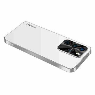 For Huawei P40 Pro AG Frosted Electroplating Acrylic Phone Case(Silver White)