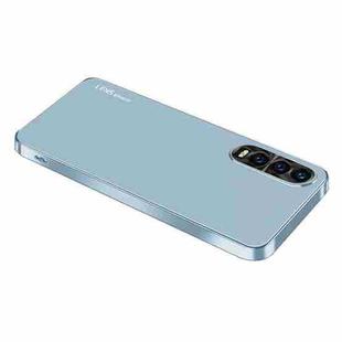 For Huawei P30 AG Frosted Electroplating Acrylic Phone Case(Sierra Blue)