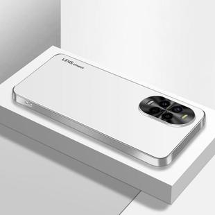For Huawei nova 13 Pro AG Frosted Electroplating Acrylic Phone Case(Silver White)