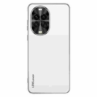 For Huawei nova 14 Pro AG Frosted Electroplating Acrylic Phone Case(Silver White)