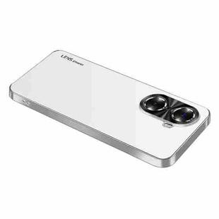 For Honor 60 Pro AG Frosted Electroplating Acrylic Phone Case(Silver White)
