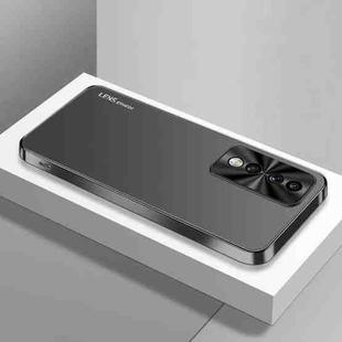 For Honor 80 GT AG Frosted Electroplating Acrylic Phone Case(Black)