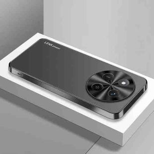 For Honor X60 Pro AG Frosted Electroplating Acrylic Phone Case(Black)