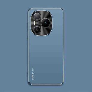 For Honor Power AG Frosted Electroplating Acrylic Phone Case(Navy Blue)