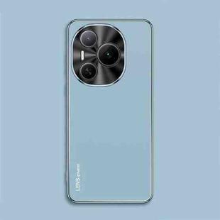 For Honor Power AG Frosted Electroplating Acrylic Phone Case(Sierra Blue)