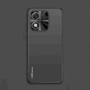 For Honor X70i AG Frosted Electroplating Acrylic Phone Case(Black)