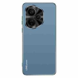 For Honor 400 Global 156.5mm AG Frosted Electroplating Acrylic Phone Case(Navy Blue)