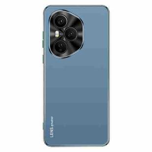For Honor 400 Pro Global 160.8mm AG Frosted Electroplating Acrylic Phone Case(Navy Blue)
