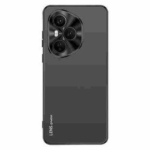 For Honor 400 Pro Global 160.8mm AG Frosted Electroplating Acrylic Phone Case(Black)