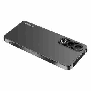 For OnePlus Ace 3V AG Frosted Electroplating Acrylic Phone Case(Black)