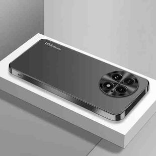 For OnePlus 13 AG Frosted Electroplating Acrylic Phone Case(Black)