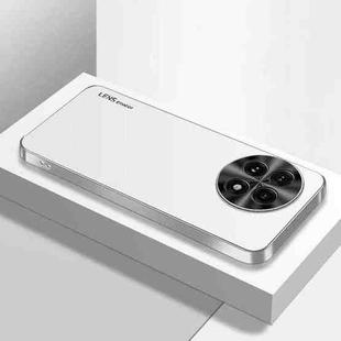 For OnePlus Ace 5 Pro AG Frosted Electroplating Acrylic Phone Case(Silver White)
