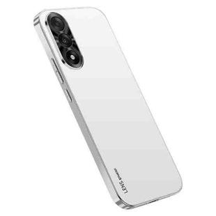 For  OnePlus Ace 5 Ultra AG Frosted Electroplating Acrylic Phone Case(Silver White)