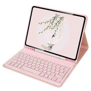 For Xiaomi Pad 6 / Pad 6 Pro 11 inch Wireless Bluetooth Keyboard Tablet Leather Case with Pen Slot(Pink)