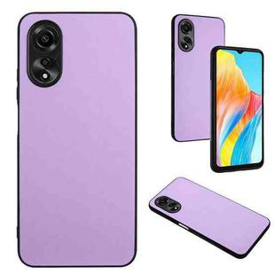 For OPPO A38 4G/A18 4G Global R20 Leather Pattern Phone Single Case(Purple)