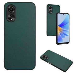 For OPPO A58/A58x/A1x/A1 Active/A2x R20 Leather Pattern Phone Single Case(Green)