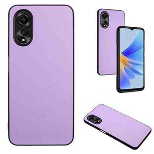 For OPPO A58/A58x/A1x/A1 Active/A2x R20 Leather Pattern Phone Single Case(Purple)