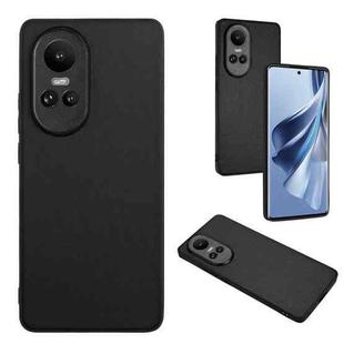 For OPPO Reno10/Reno10 Pro 5G Global R20 Leather Pattern Phone Single Case(Black)