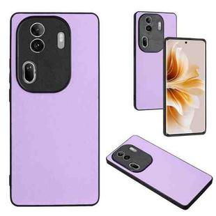 For OPPO Reno11 Pro Global R20 Leather Pattern Phone Single Case(Purple)