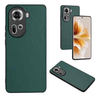 For OPPO Reno11 Global R20 Leather Pattern Phone Single Case(Green)