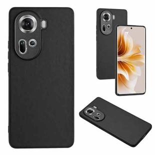 For OPPO Reno11 Global R20 Leather Pattern Phone Single Case(Black)