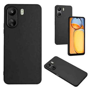 For Xiaomi Redmi 13C 4G Global/Poco C65 R20 Leather Pattern Phone Single Case(Black)
