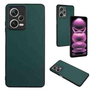 For Xiaomi Redmi Note 12 Pro 5G R20 Leather Pattern Phone Single Case(Green)