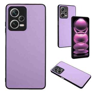 For Xiaomi Redmi Note 12 5G Global R20 Leather Pattern Phone Single Case(Purple)