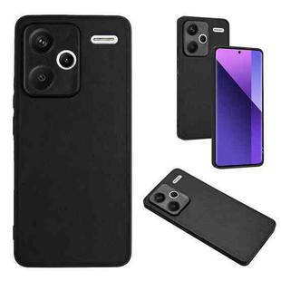 For Xiaomi Redmi Note 13 Pro+ Global R20 Leather Pattern Phone Single Case(Black)