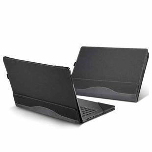 For HP ProBook 455 15.6 inch G10 Leather Laptop Shockproof Protective Case(Black)